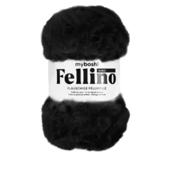 Myboshi Fellino 100g 65m – 896 Kuro Sort
