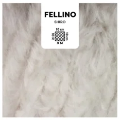Myboshi Fellino 100g 65m – 891 Shiro Hvit