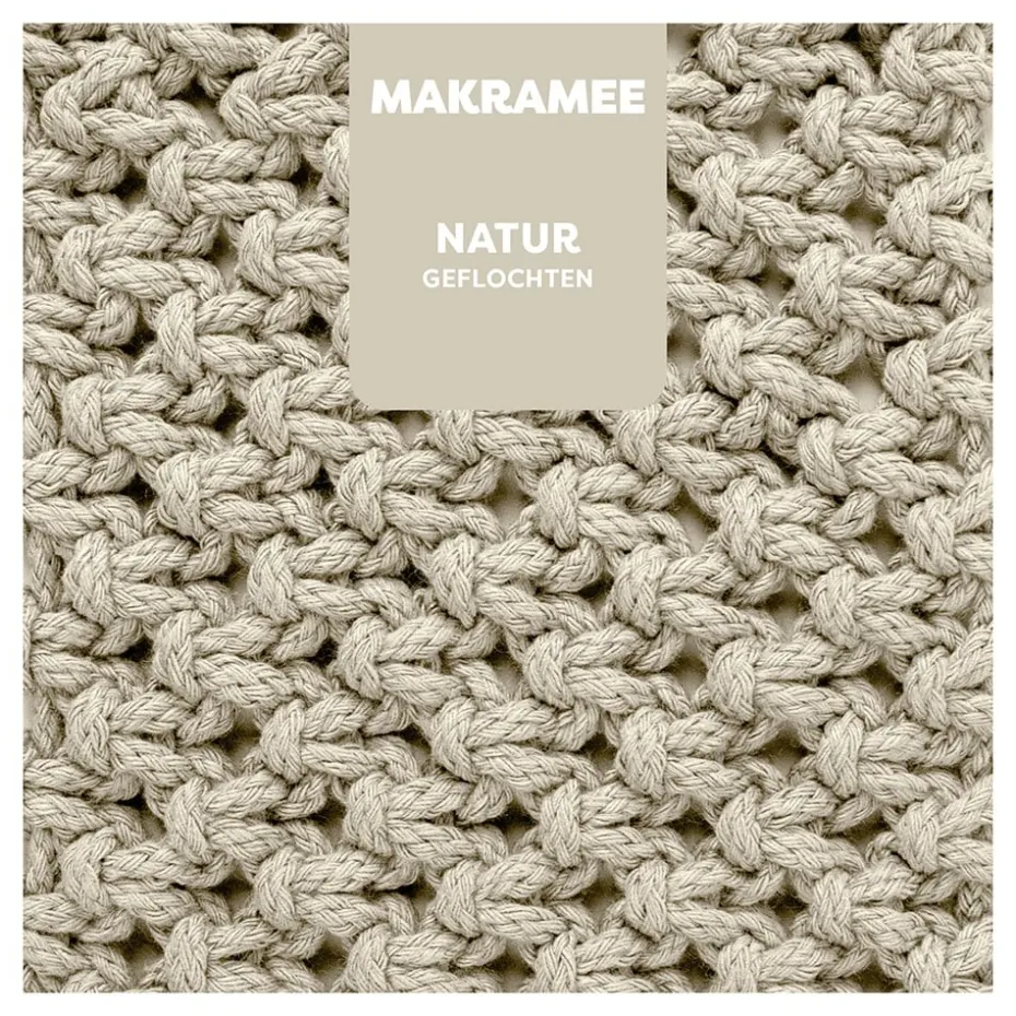 Myboshi Makramégarn Flettet 4mm 50m – Natur