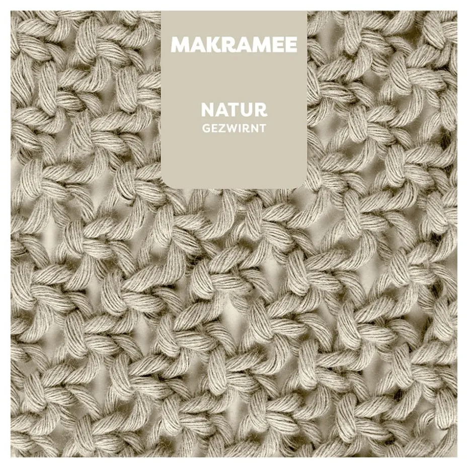 Myboshi Makramégarn Tvinnet 4mm 50m – Natur