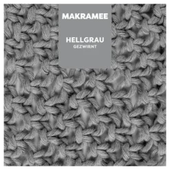 Myboshi Makramégarn Tvinnet 4mm 50m – Light Grey