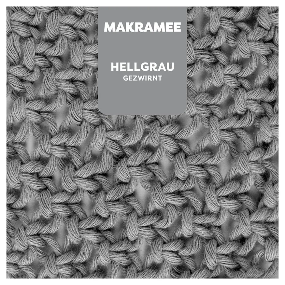 Myboshi Makramégarn Tvinnet 4mm 50m – Light Grey
