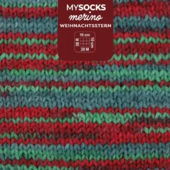 Myboshi Mysocks Merino Sokkegarn 100g – Poinsettia