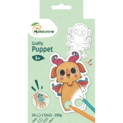 My Mandarine Graffy Puppet Fargeleggingsbok – Animals