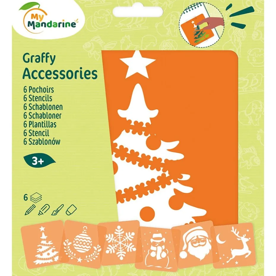 My Mandarine Sjablongsett 6 motiver – Jul 1