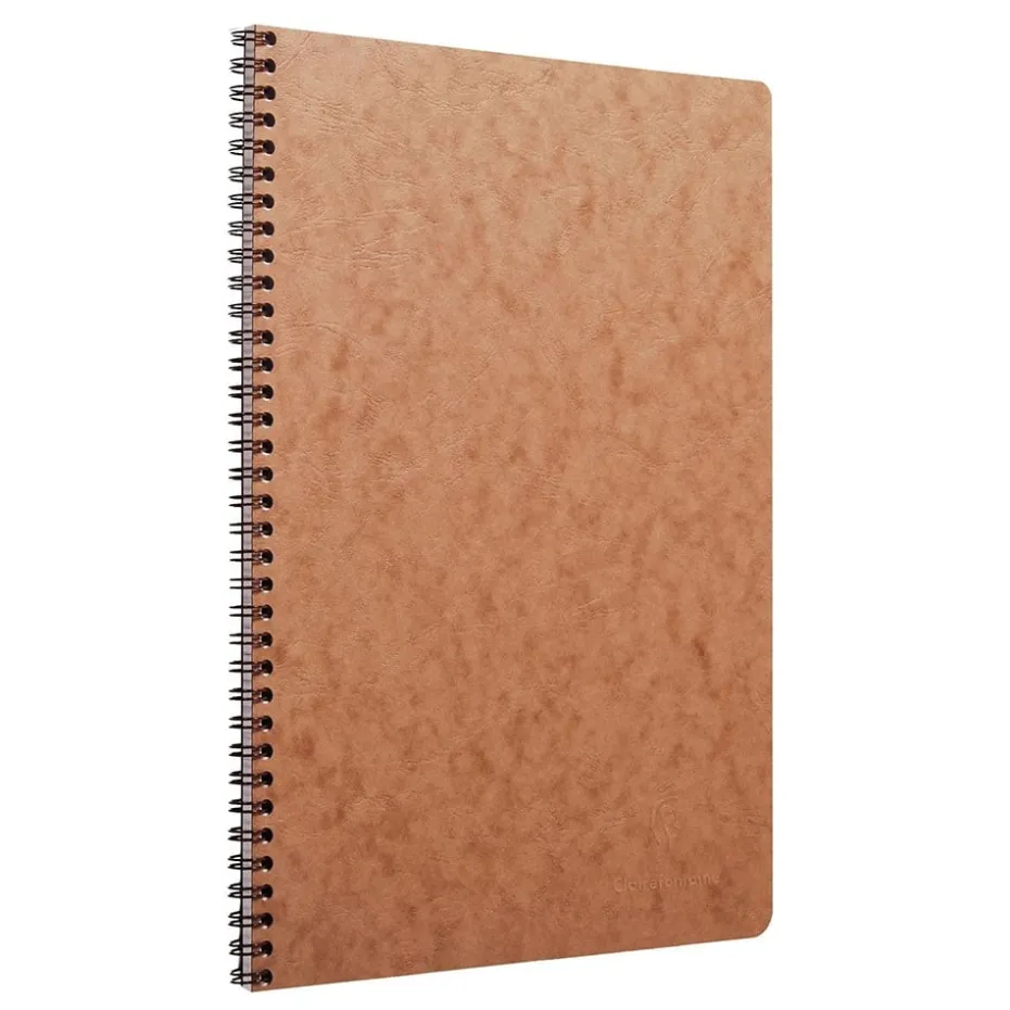 Nomaddict Notatbok Spiral A4 linjer m/marg – Brun