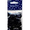 Paljetter Cup – 6mm 12g – Sort