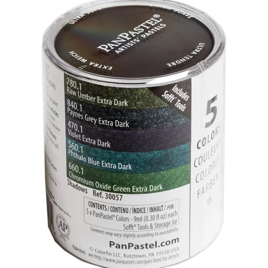 PanPastel Sett 5stk – 8030057 Extra Dark Sh.s Shadows