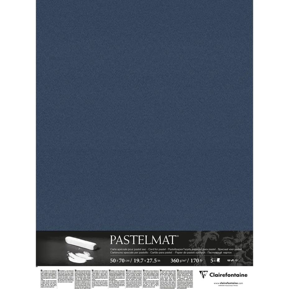 Pastelmat Pastellpapir – 50x70cm 5ark 360g – Dark blue