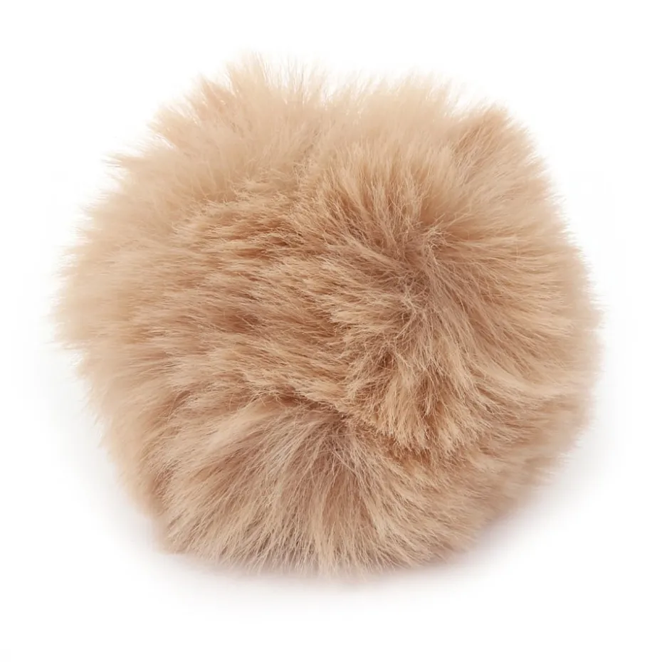 Pelsdusk til lue – Imitasjon – 8cm – Beige