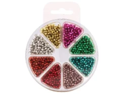 Perlesett – Fasettperler 3mm – 8ass.
