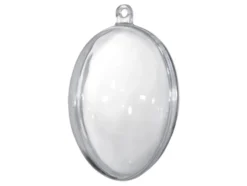 Plastegg delbart transparent 5stk – 100mm