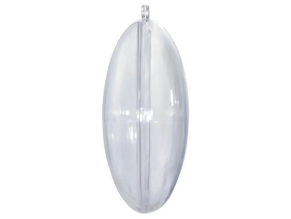 Plastmedallion transparent 5stk – 70mm