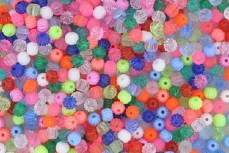 Plastperler 50g – Melon 8mm
