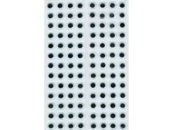 Plastøyne selvklebende – 8mm – 104stk
