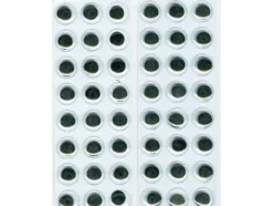 Plastøyne selvklebende – 15mm – 48 stk