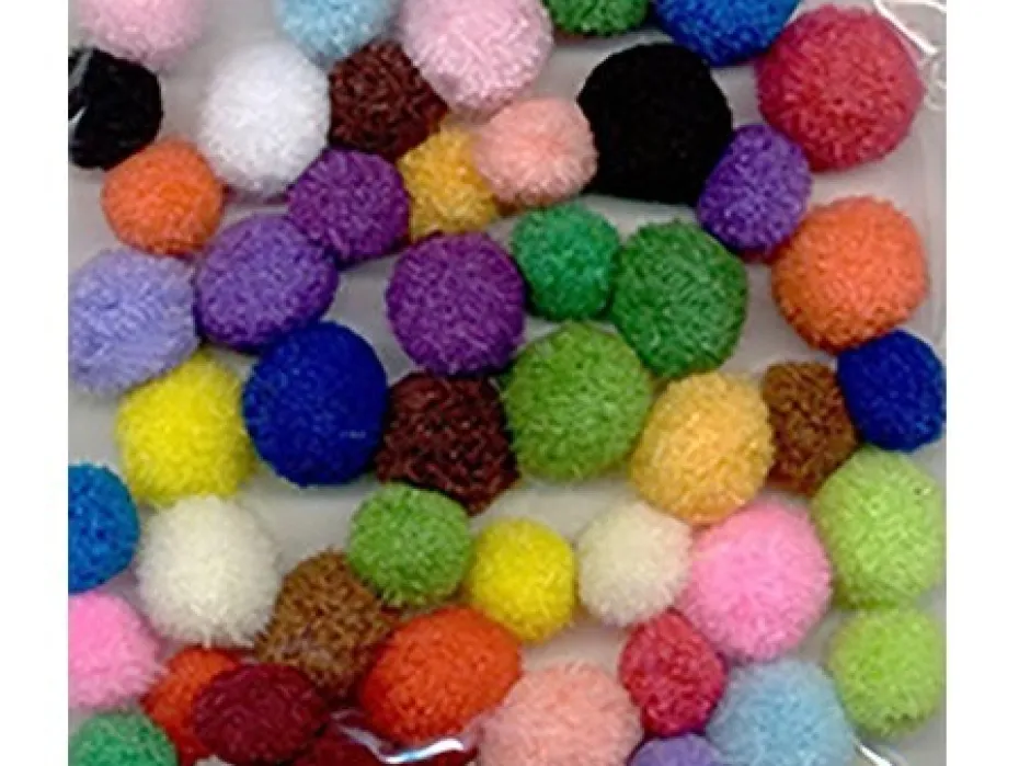 Pomponger sett – Mix – 48ass.