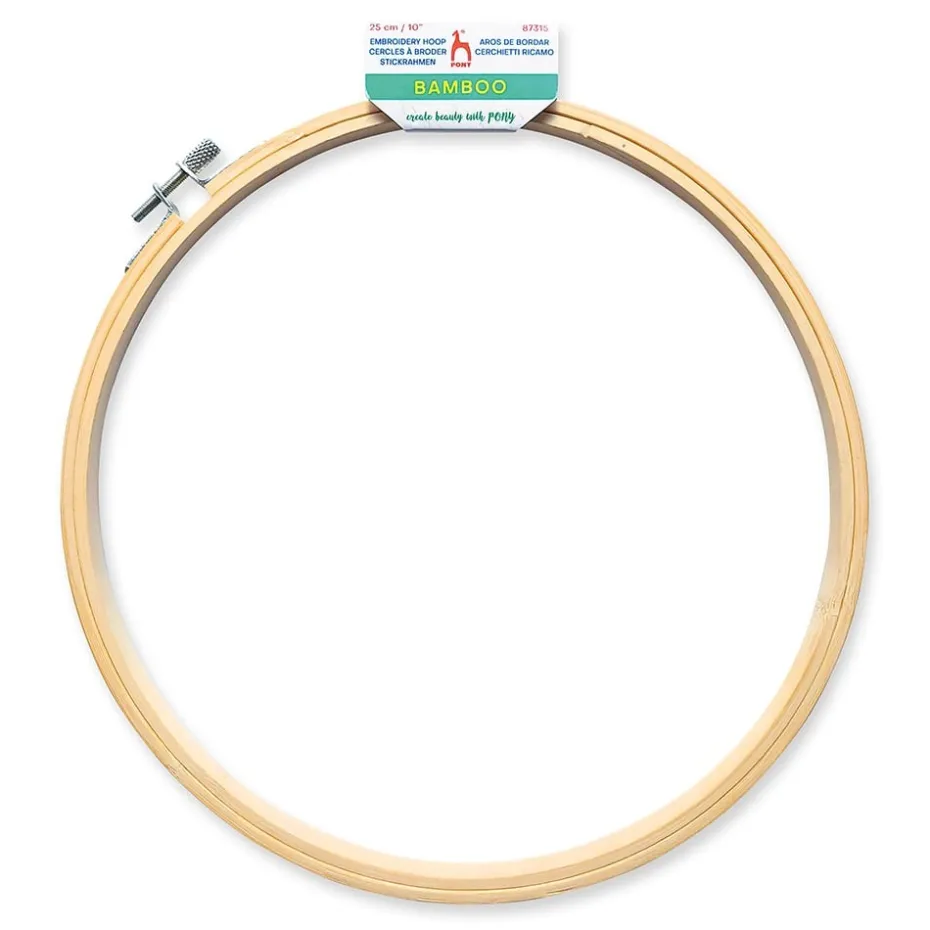 Pony Broderiramme bambus – Ø 25 cm