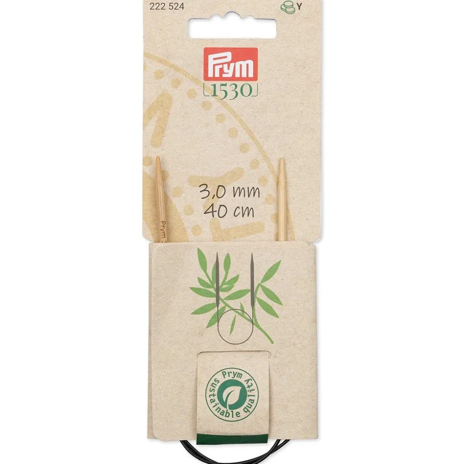 Prym 1530 Bambus Rundpinne – 3,0 – 40cm