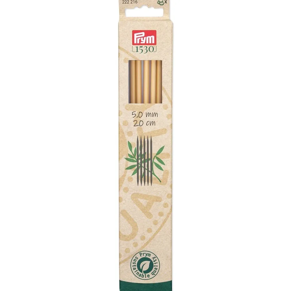 Prym 1530 Bambus Settpinne 5stk – 5,0 – 20cm