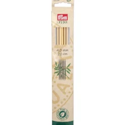Prym 1530 Bambus Settpinne 5stk – 4,0 – 20cm