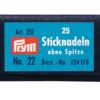 Prym Broderinåler butt 25stk – No.22 – Sølv