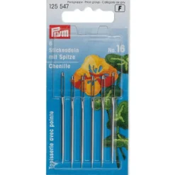 Prym Broderinåler Chenille spiss 6stk – No.16 – Sølv