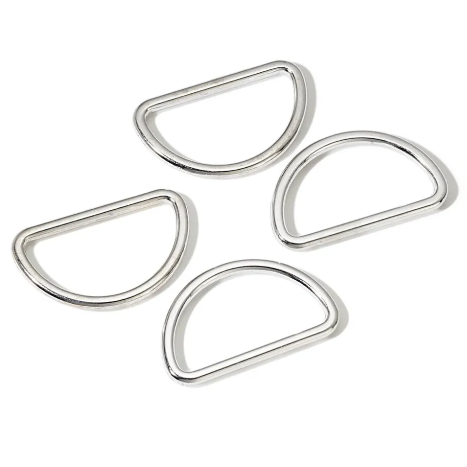 Prym D-ring 30mm 4stk – Sølv