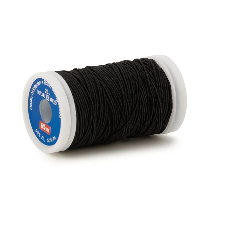 Prym elastisk sytråd 0,5mm. sort