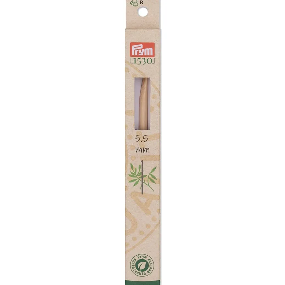 Prym 1530 Heklenål Bambus for ull – 5,5-15cm