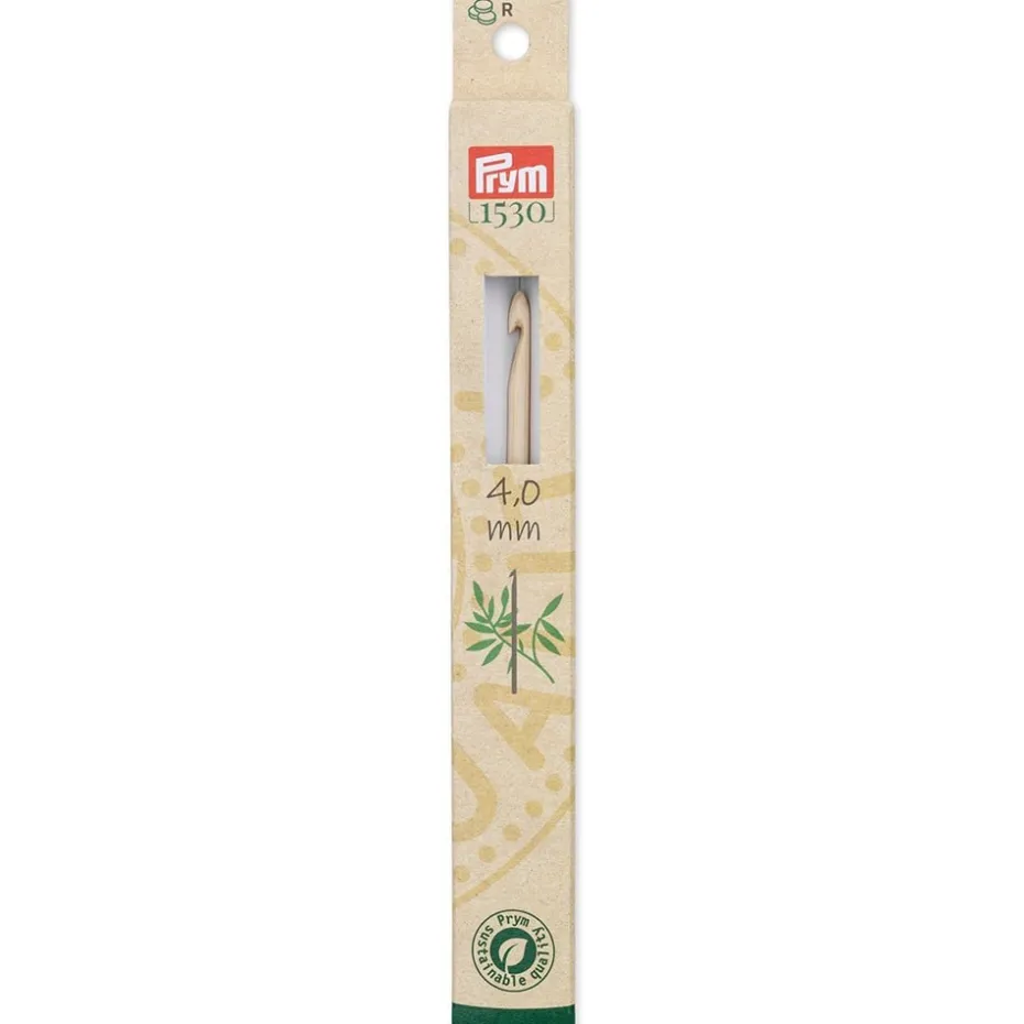Prym 1530 Heklenål Bambus for ull – 4,0 -15cm