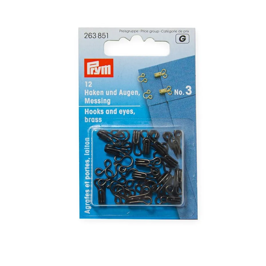 Prym Hekter No.3 12stk – Sort