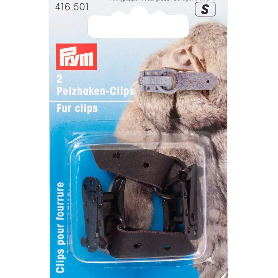 Prym Klipshekte til Pels – 17mm 2stk brun