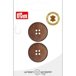 Prym Knapper 453623 – 4-hull 23mm 20 Brun – 2stk