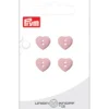 Prym Knapper 43058 – 2-hull 12mm HJERTE 46 Rose – 4stk