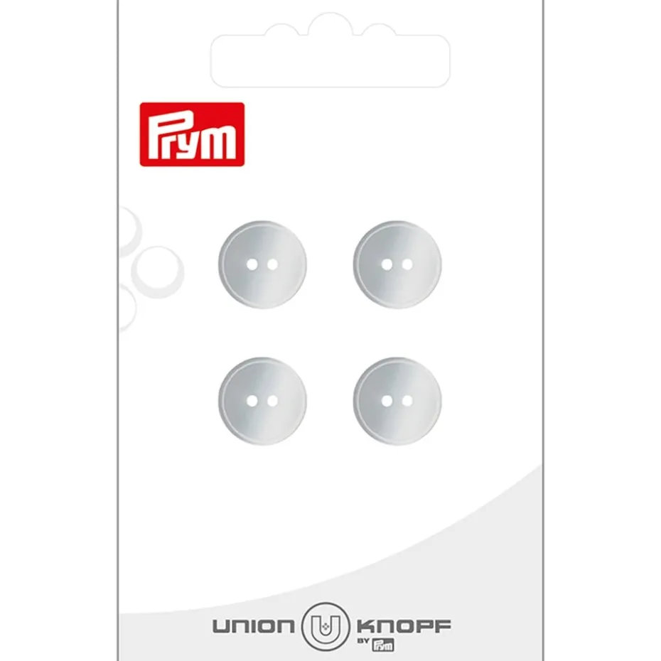 Prym Knapper 43122 – 2-hull 12mm 12 Hvit – 4stk