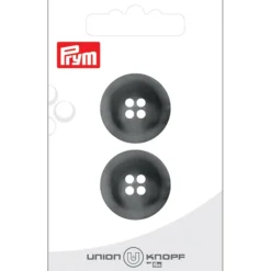Prym Knapper 451992 – 4-hull 23mm 76 Medium grå – 2stk