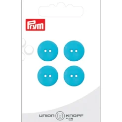 Prym Knapper 28450 – 2-hull 15mm 70 Mørk turkis – 4stk