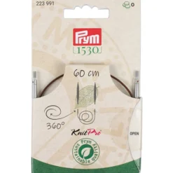 Prym 1530 Knitpro Wire rundepinne m/roterende svivel – 60cm