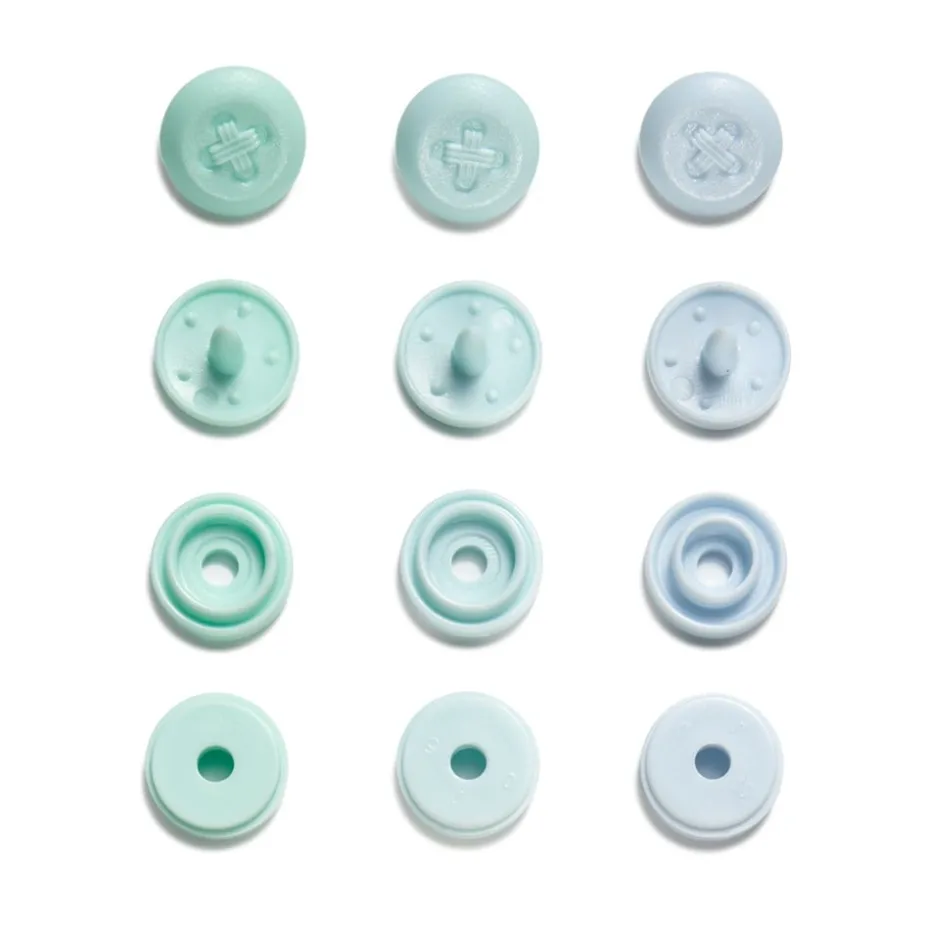 Prym Love – Color Snaps Mini 9mm 36stk – Lys blå