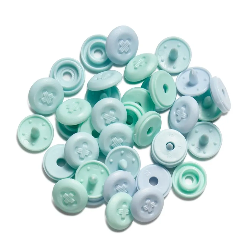 Prym Love – Color Snaps Mini 9mm 36stk – Lys blå