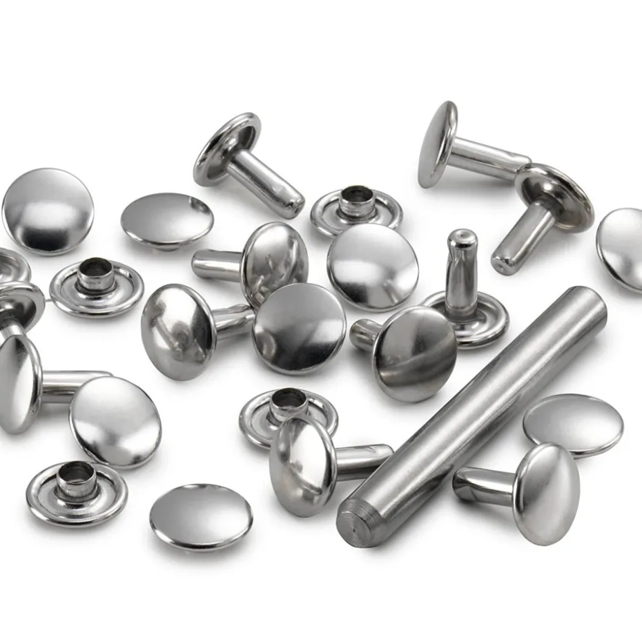 Prym Nagler rørformet 9mm – 15stk – Messing / Sølv