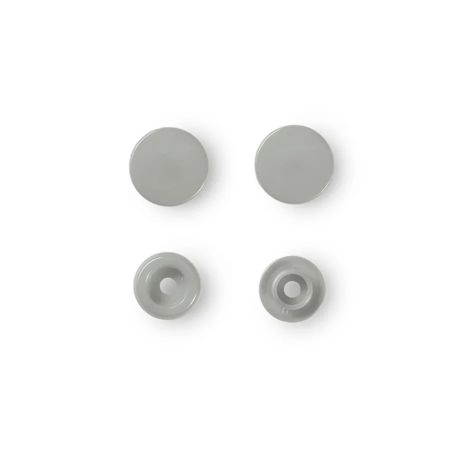 Prym Non-sew Color Snaps – Ø12.4 – Grå