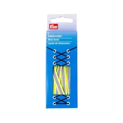 Prym Reflex Skolisse Flat 8mm – 90cm – Gul/sølvfarget
