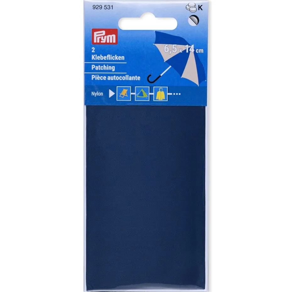 Prym Reparasjonslapp Nylon selvklebende 6,5x14cm – Mørk blå