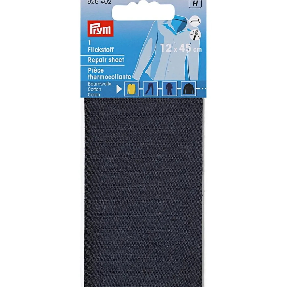 Prym Reparasjonsstoff Bomull – 12x45cm – Marine