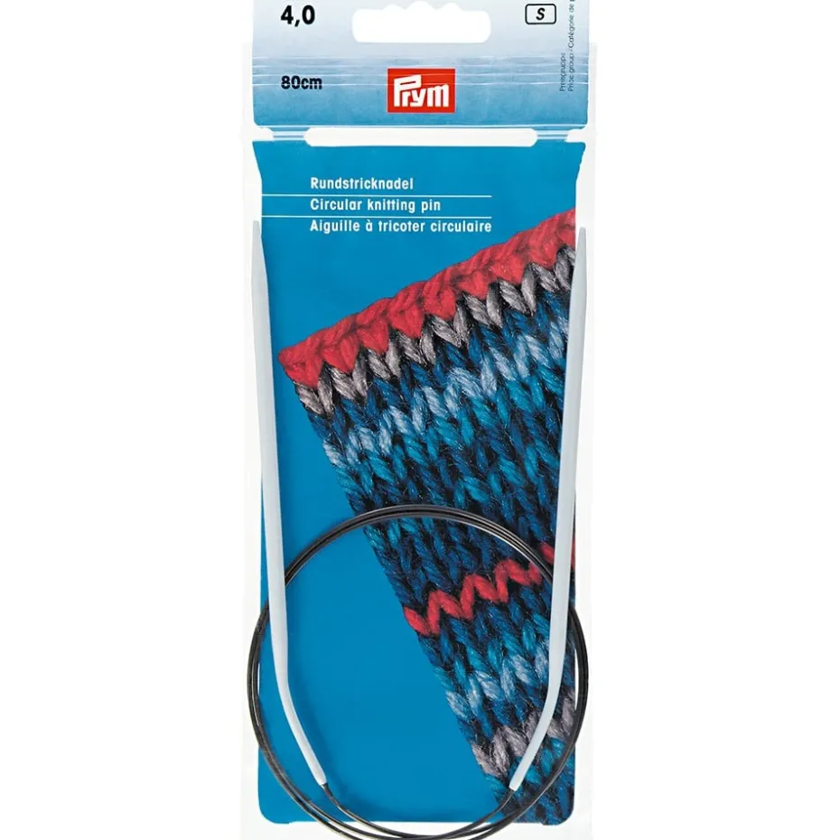 Prym Rundpinne Alu Pearl Grey – 4,0 – 80cm