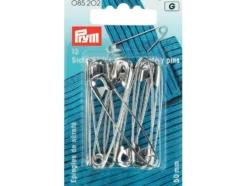 Prym Sikkerhetsnåler 50mm – Sølv – 12stk
