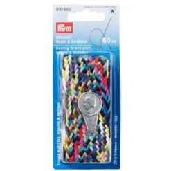 Prym Sytråd, nål og nåletreder – 10×24 tråder 60cm
