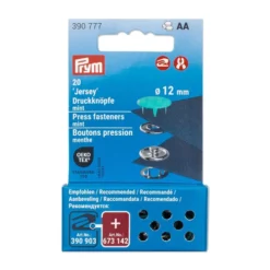 Prym Trykknapper Jersey 12mm – 20stk – Mint